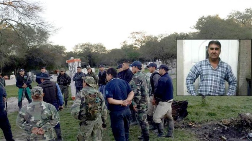 Operativo policial para atrapar a Falcón. (Foto: Diario Norte)