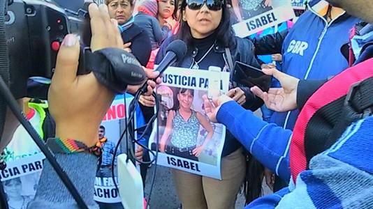Familiares de Isabel Sánchez celebraron la detención de Falcón.