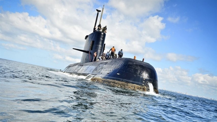 El submarino ARA San Juan. 