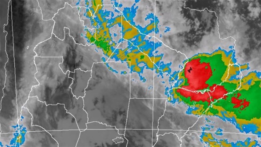 El Servicio Meteorológico Nacional indica alerta por tormentas fuertes para el este del Chaco.