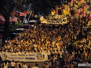 Más de 70.000 mujeres se reunieron el fin de semana en Rosario. (Foto: Telam)