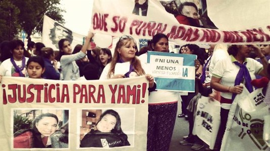 En la movilización #NiUnaMenos se pidió "Justicia por Yami"
